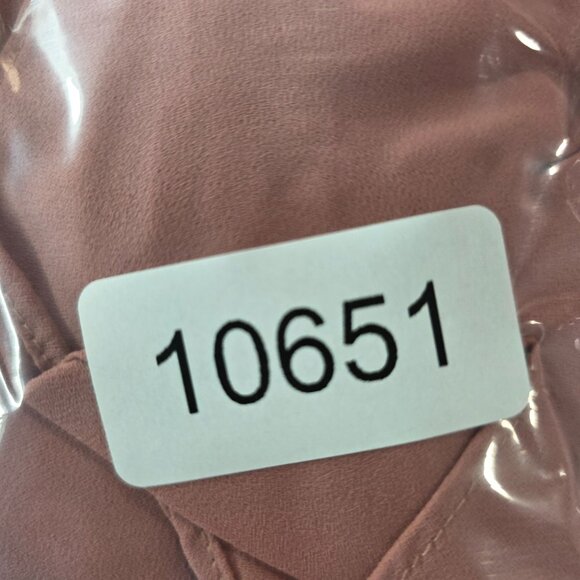 Womens Ann Taylor Blush Pink V-Neck Blouse 100% Polyester Long Sleeve Size S - Picture 7 of 8